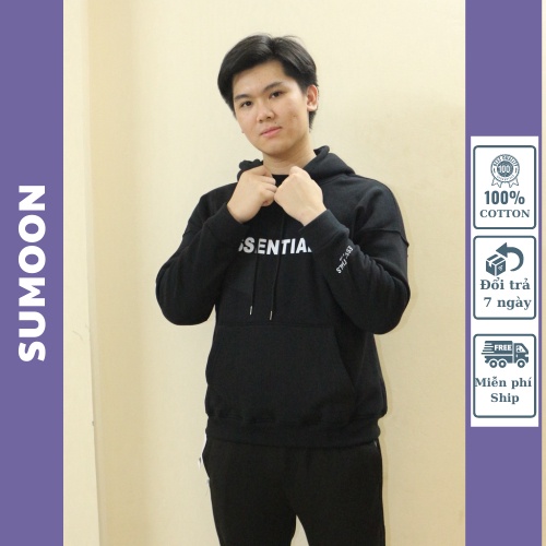 [12FASHIONSALE1-10k đơn 50k]Hoodie local brand, hoodie essentials form rộng nam nữ Unisex dài tay chất liệu Nỉ Bông