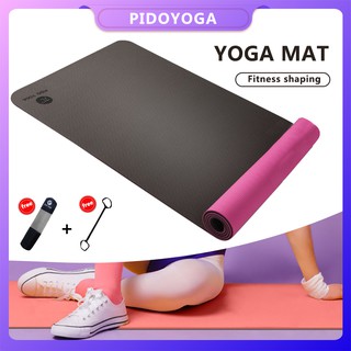 INSTOCK Pido Tpe Yoga Mat 8Mm Men And Women Fitness Mat Tasteless Beginners Yoga Mat