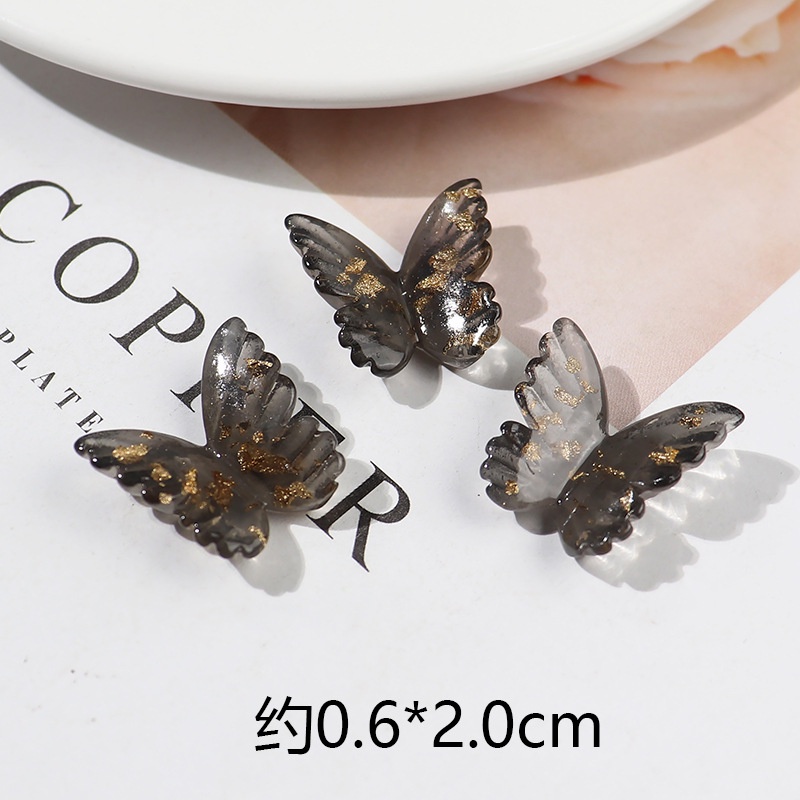 bướm pha lê Resin phụ kiện dép Crocs charm DIY khóa giày crocs jibbitz Nhựa trang sức Phụ kiện trang trí giày crocs nút trang trí điện thoại di động Nắp đậy / Khung ảnh / Cốc nước / Túi Nguyên liệu làm phụ kiện handmade sáng tạo