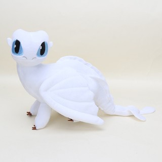 Thú nhồi bông hình rồng 35cm phim how to Train Your Dragon 3 Stuffed white Dragon Toy