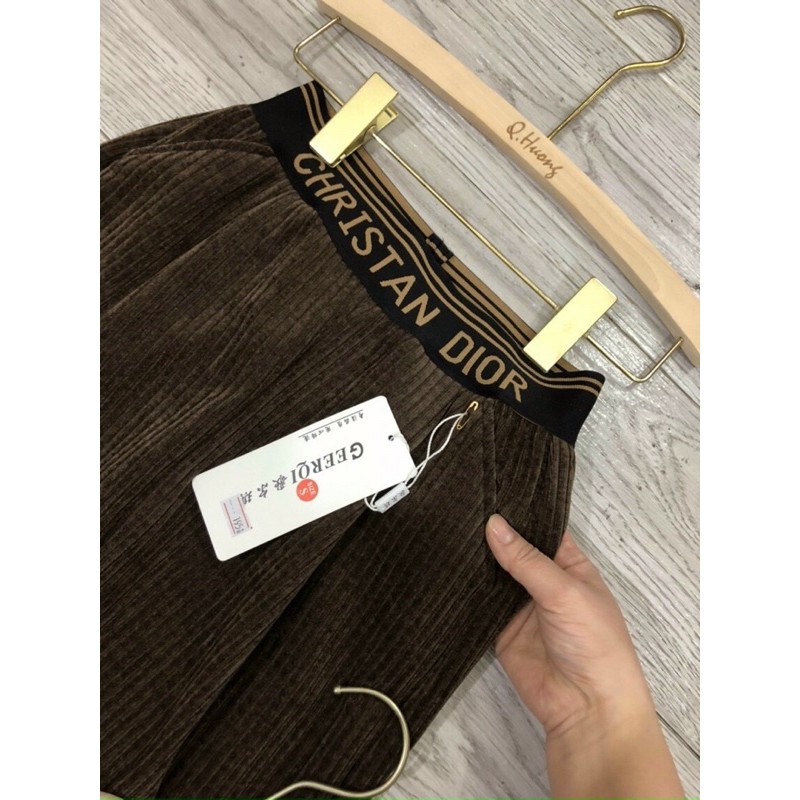 [ Sale 💯 lỗ] Quần nhung tăm xịn  hót cạp chữ ngẫu nhiên ảnh thật | BigBuy360 - bigbuy360.vn