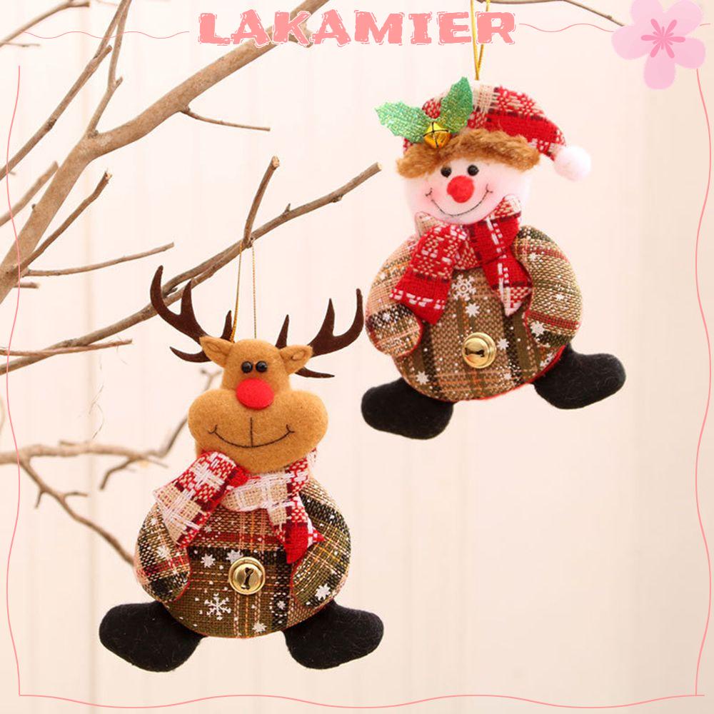 Búp bê treo trang trí cây thông giáng sinh hình ông già noel/người tuyết/tuần lộc/lễ hội DIY