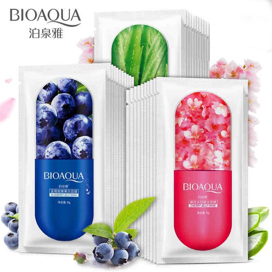 Mặt nạ ngủ hình viên thuốc Bioaqua Jelly Mask