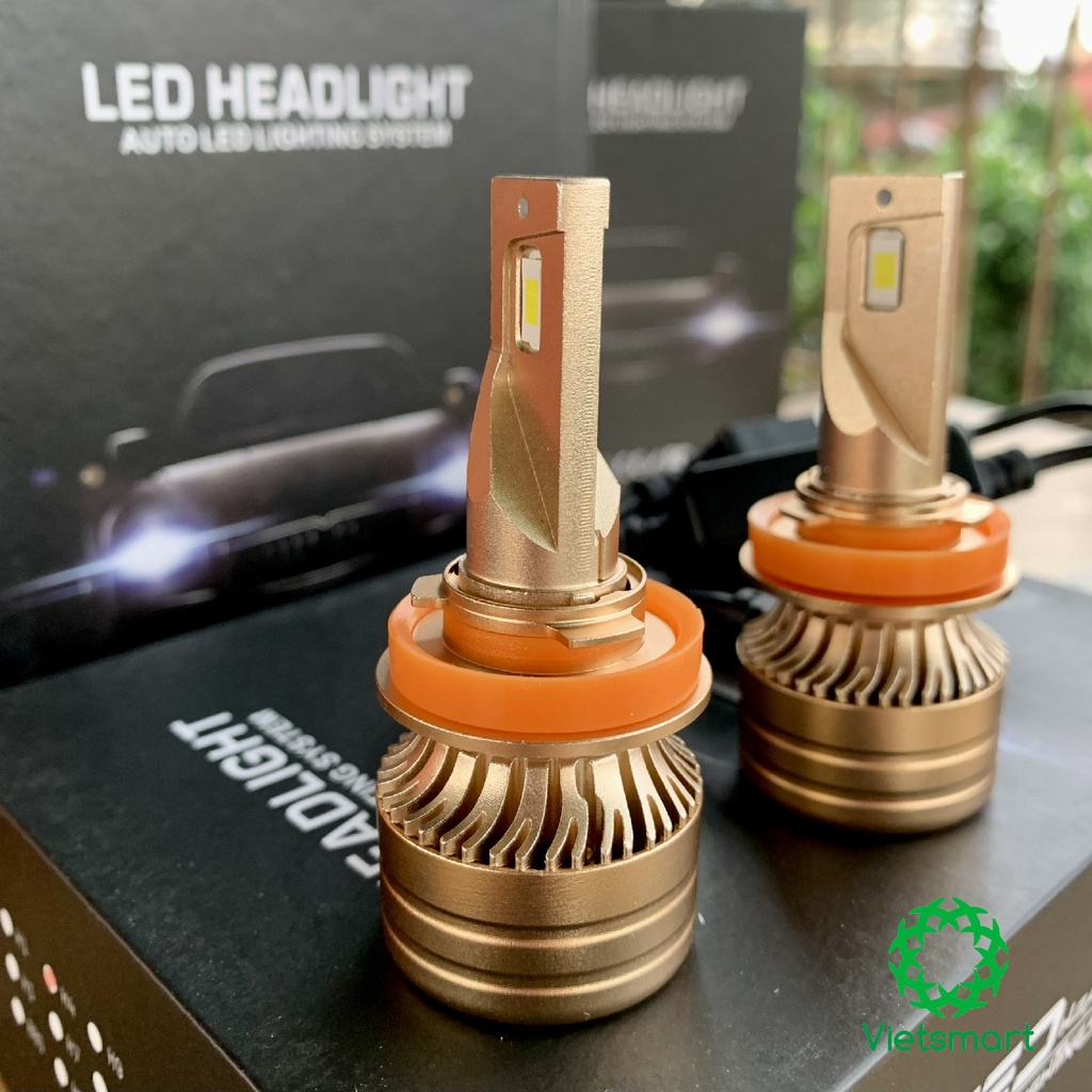 Đèn pha LED XM70 Gold 60W siêu sáng cho ô tô xe máy H1 H7 H8 H9 H11 HB3 9005 HB4 9006 H4