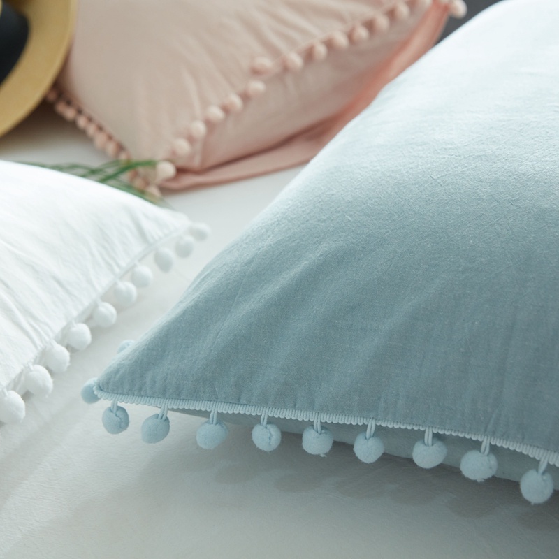 Cotton Sarung Bantal Vỏ gối cotton mềm mại Thiết kế bóng dễ thương Phong cách Nhật Bản Vỏ gối dễ thương | BigBuy360 - bigbuy360.vn