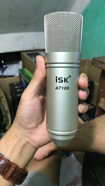 Combo mic ISK AT-100 + sound card k10 + tai nghe Sony XB450Ap