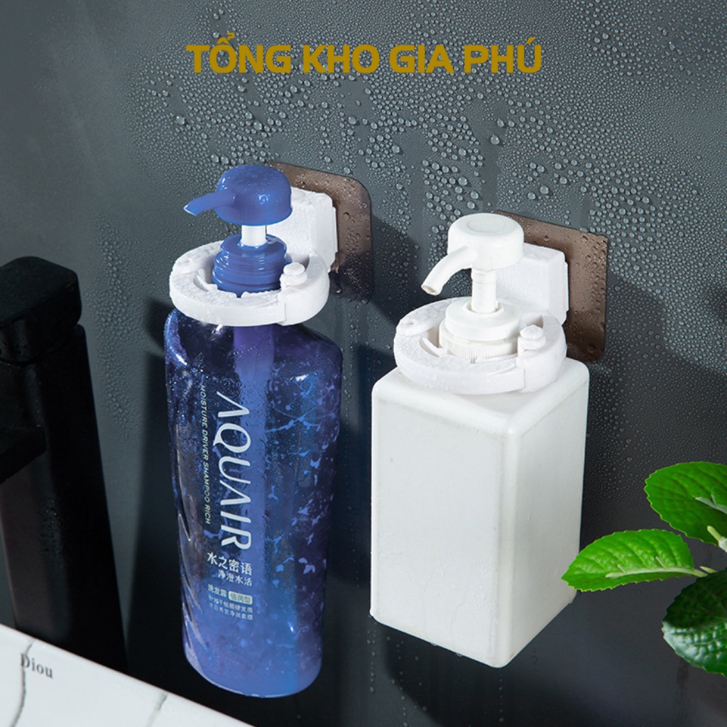 Móc treo chai dầu gội đầu , móc treo chai sữa tắm dán tường , sữa tắm LOẠI 1 cài chai không cần mở lắp khi cài