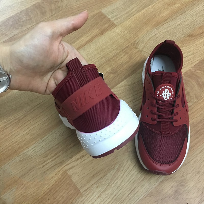 Giày sneaker nam nữ Huarache đỏ mận