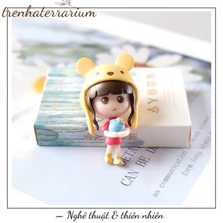 Tiểu cảnh cô gái chibi Terrarium đáng yêu