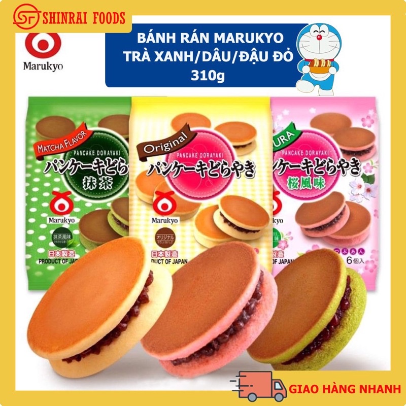 Bánh rán Marukyo- Bánh rán Doremon Nhật Bản bịch 6 bánh
