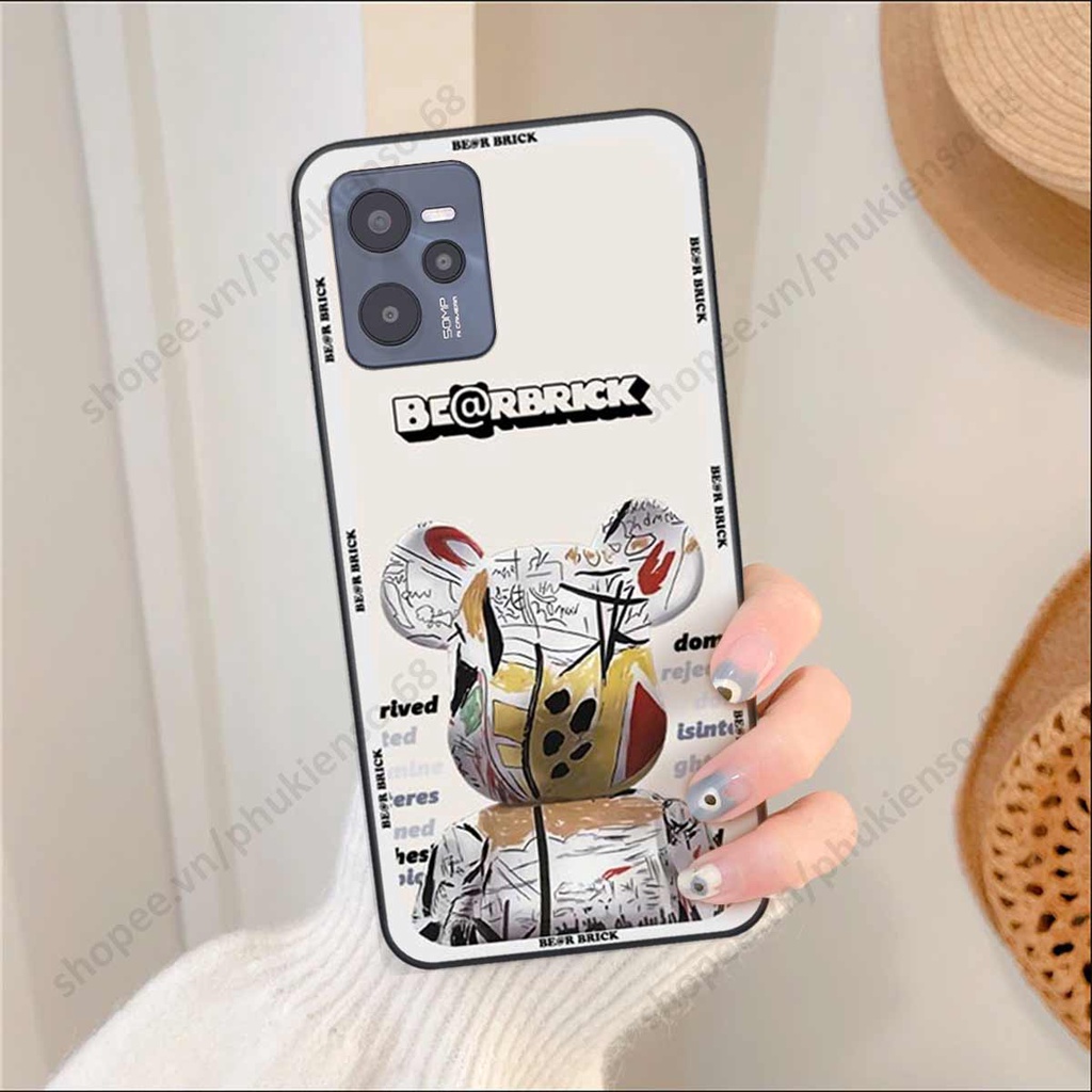 Ốp lưng điện thoại Realme C35 elegant, gấu be@rbrick cao cấp, vỏ ốp rẻ đẹp