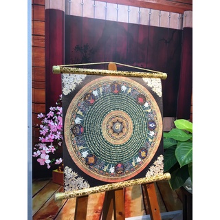 Tranh Liễn Phật Giáo - Chú Lăng Nghiêm,vải canvas nẹp sáo gỗ, Nhiều Mẫu Lựa chọn,kích thước đa dạng -GIÁ XƯỞNG