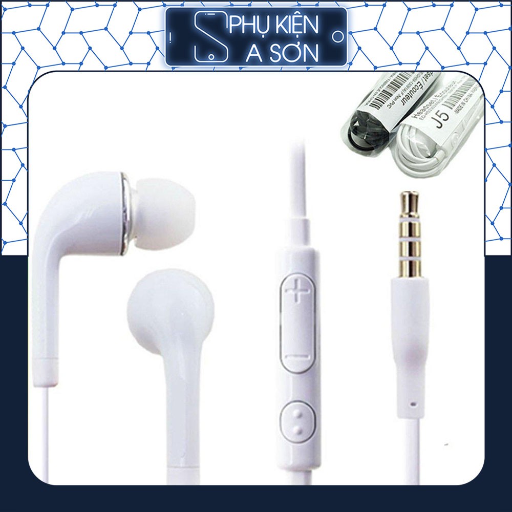 [ RẺ VÔ ĐỊCH] Tai Nghe J5 Âm Thanh Chuẩn - Tích Hợp Tất Cả Dòng Máy Có Jack 3.5