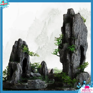 Đá Non Bộ Mini Trang Trí Bể Cá Nhiều Mẫu Lựa Chọn Chất Liệu Resin Tiểu Cảnh Trang Trí Bể Cá