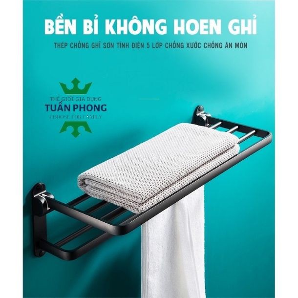 Kệ Treo Khăn Tắm,Giá Đựng Quần Áo Nhà Tắm Sơn Tĩnh Điện Phong Cách Hiện Đại Bắc Âu