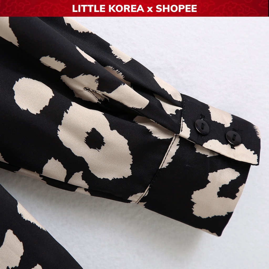 Áo Sơ Mi Nữ Dáng Suông Tay Dài Loang Màu Thời Trang - LITTLE KOREA