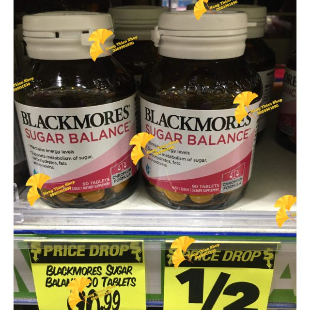 (Bill 24/2) Viên uống cân bằng đường huyết Blackmores Sugar Balance 90 viên