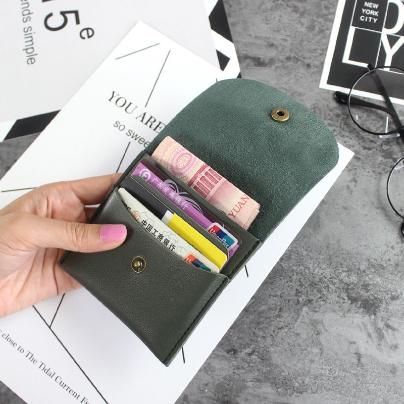 Ví ngắn đơn giản thời trang retro 2021