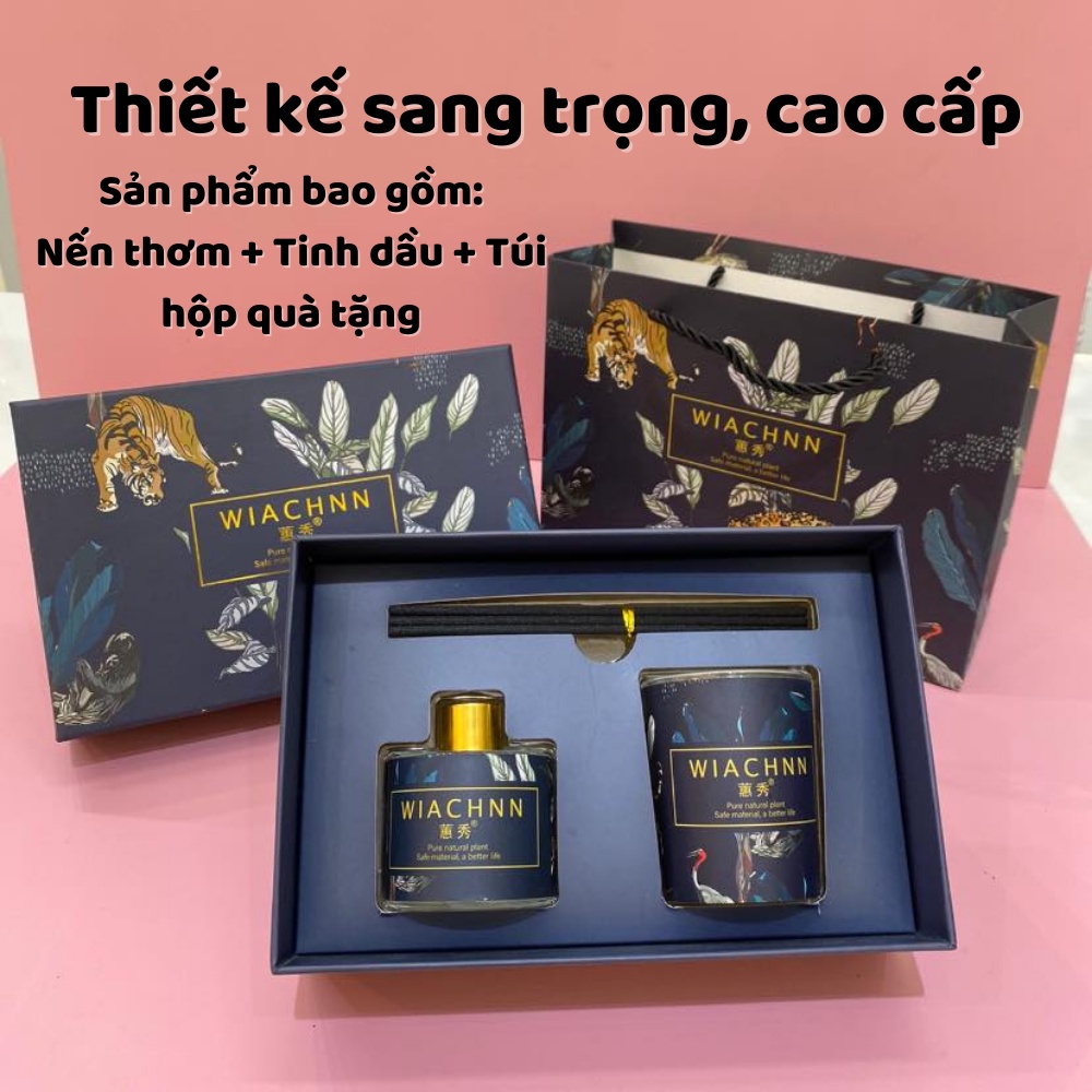 Set quà tặng tinh dầu ,nến và túi xách cao cấp TACHI STORE làm quà tặng các dịp đặc biệt vô cùng sang trọng