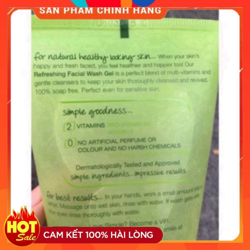 Sữa rửa mặt simple - 150ml Bill 4 date 2023 mới nhất - Chính Hãng | BigBuy360 - bigbuy360.vn