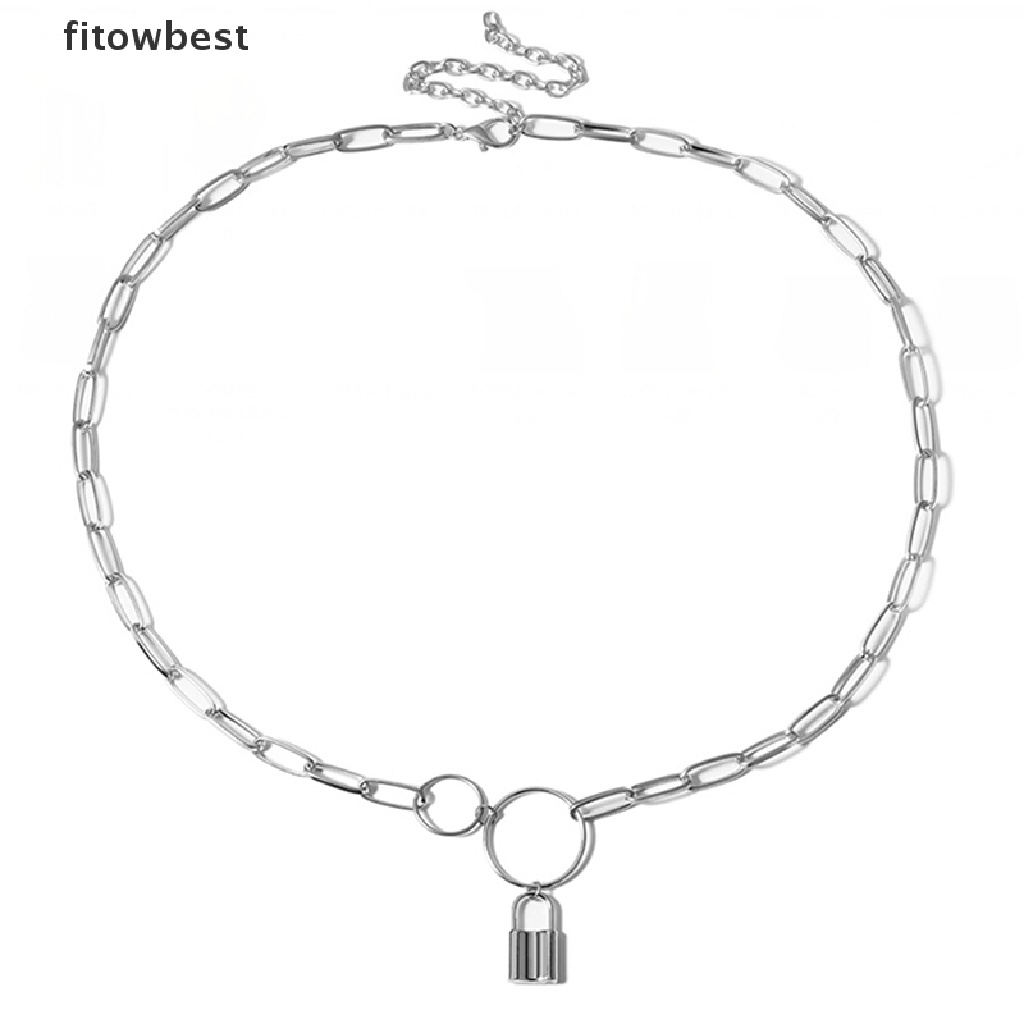 Thắt lưng GJCUTE dây xích khóa kim loại goth phong cách punk cho nữ