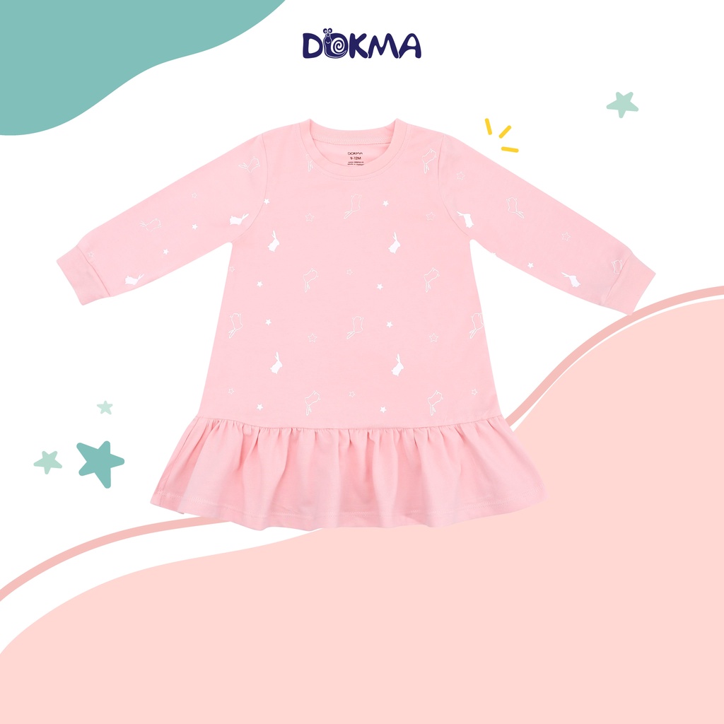 DB1214 Váy đuôi cá dài tay Bé gái Dokma