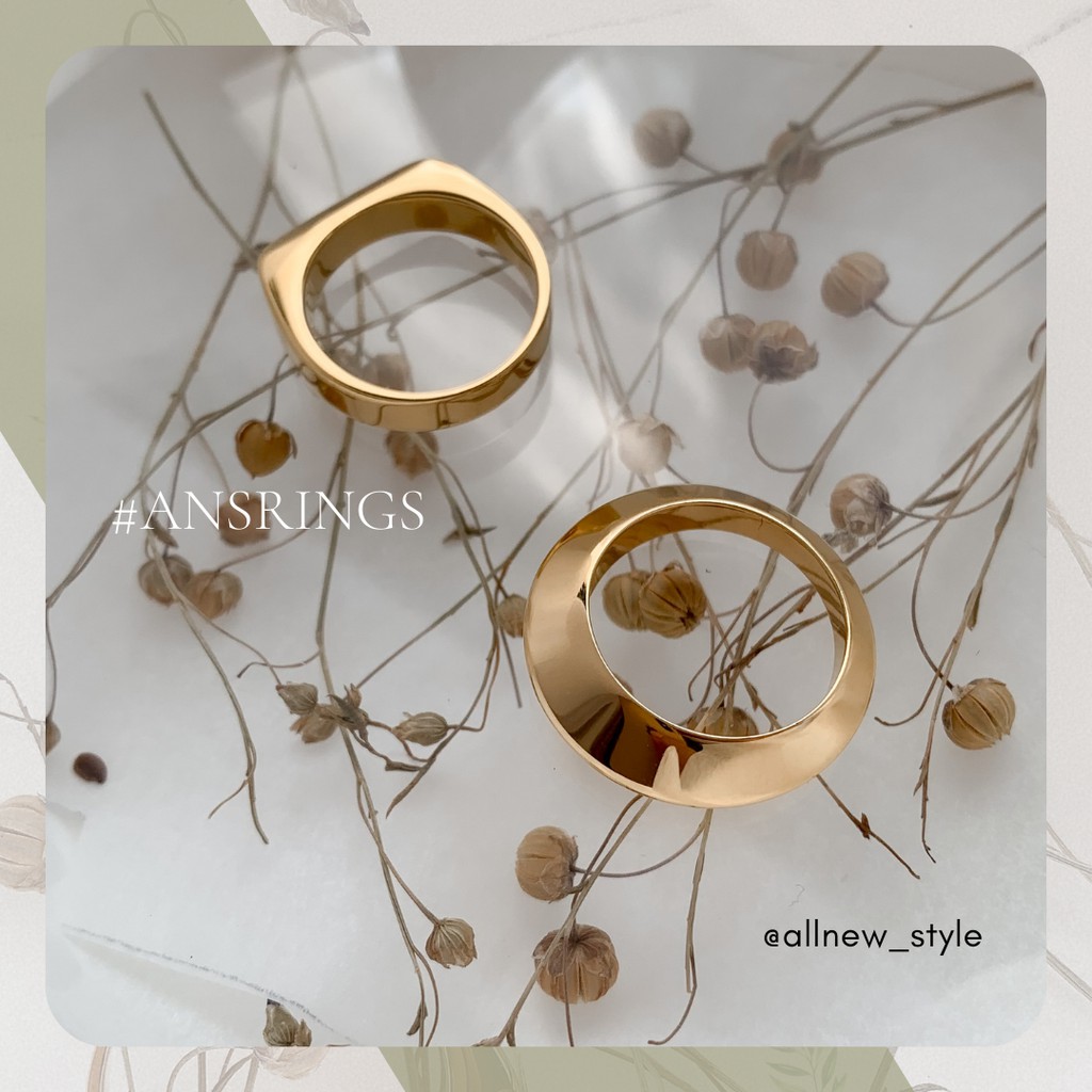 Nhẫn thép Retro Allnewstyle tạo hình đậm chất riêng
