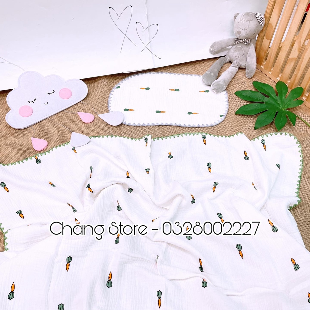 Chăn/ Mền Xô Cao Cấp Bo Viền Popular In Họa Tiết Cho Bé 110*120 cm