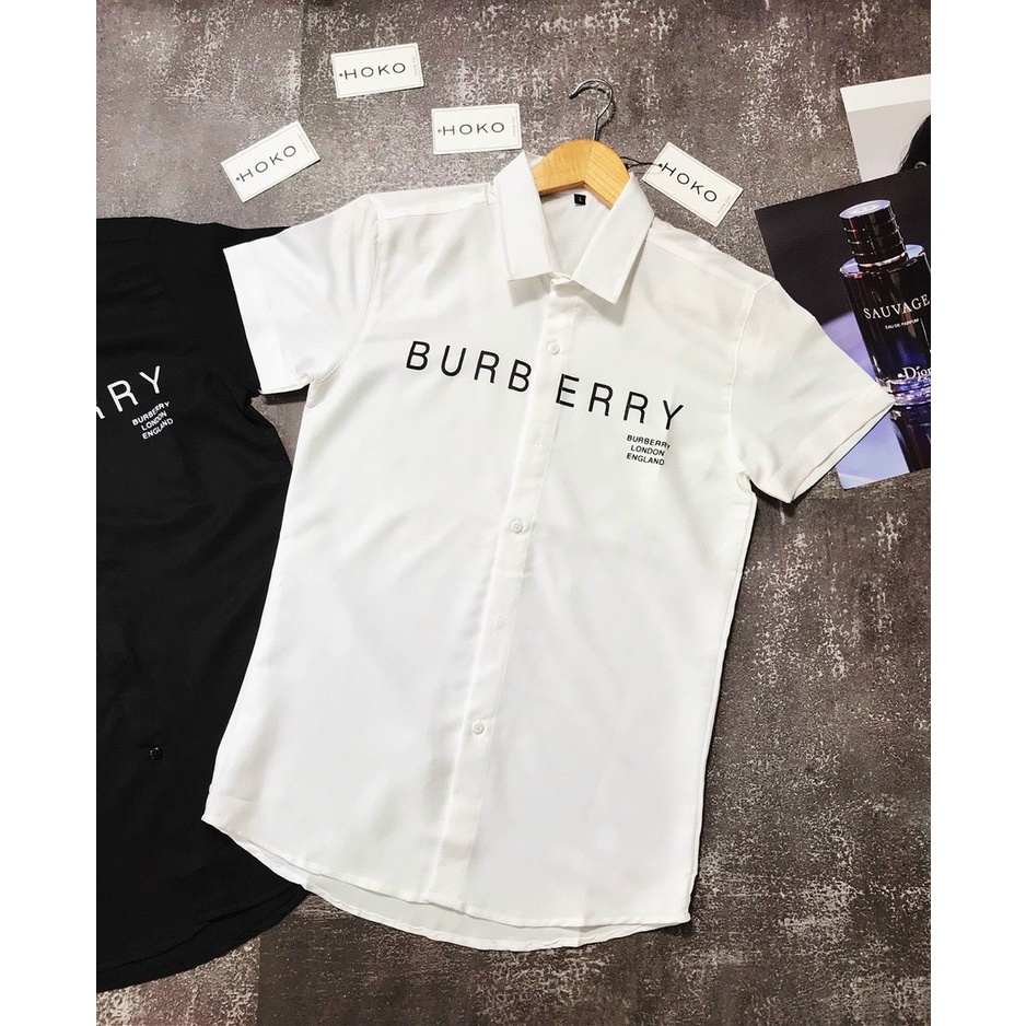 Áo sơ mi nam đẹp tay ngắn kiểu BBR 2 màu họa tiết giá hợp lý SORA STORE