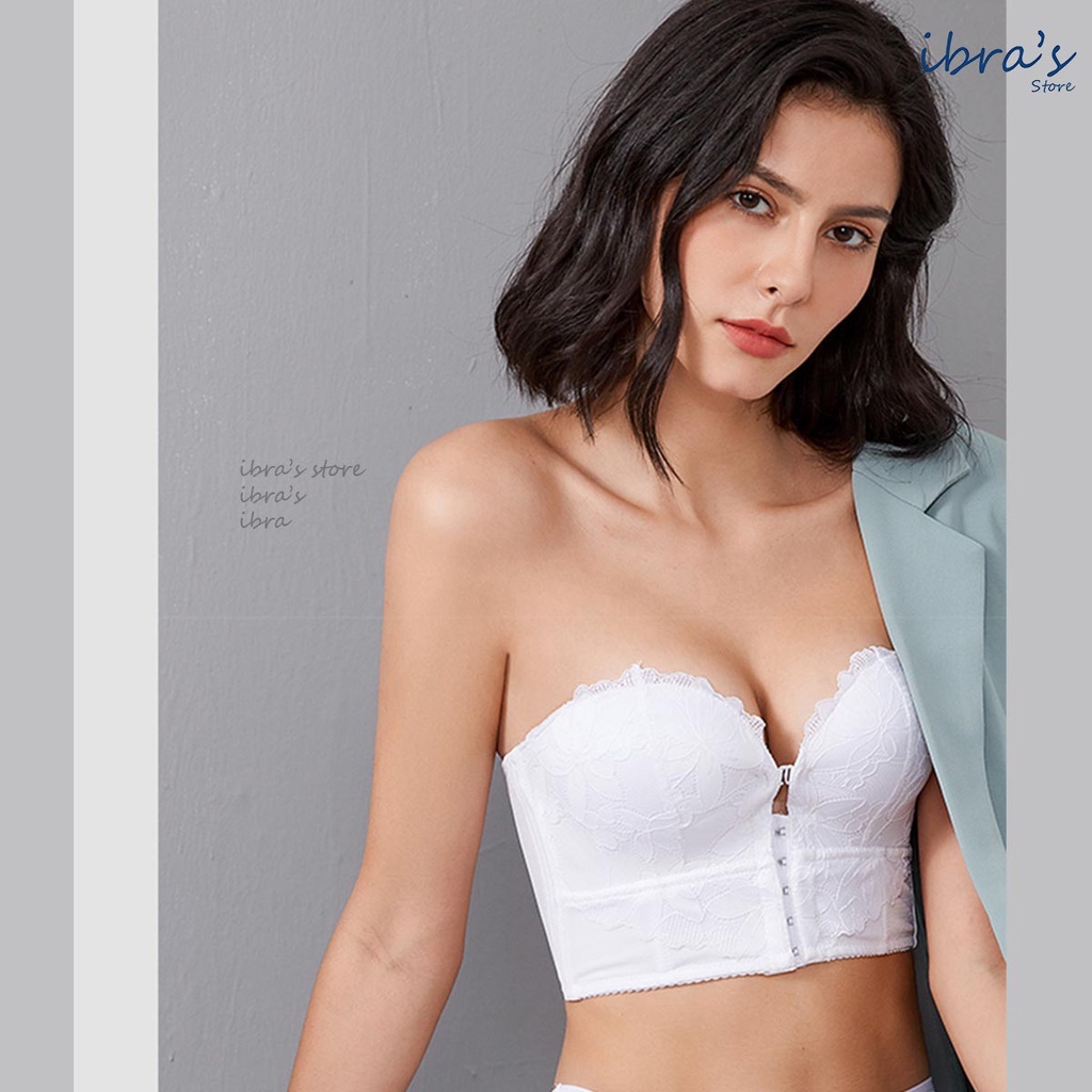 Áo Nâng Ngực Không Dây iBra's Store cài trước tạo khe sexy Áo Lót Bra quây cúp có Gọng sườn cài sau quyến rũ Corset A16 | WebRaoVat - webraovat.net.vn