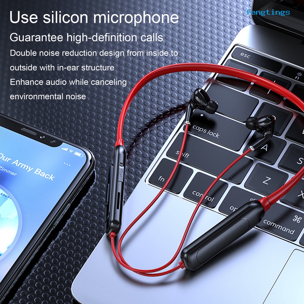 Tai nghe bluetooth không dây M60 5.1 có khe cắm thẻ TF và phụ kiện