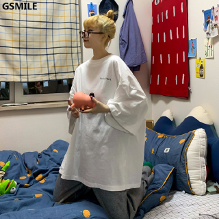 Áo Thun Tay Ngắn Dáng Rộng In Hình Mèo Và Chuột Ngộ Nghĩnh Phong Cách Harajuku Hàn Quốc