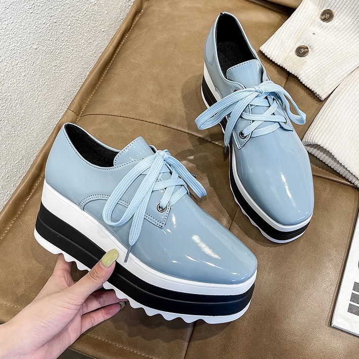 Giày Lười Da Xinh Xắn Thời Trang Dành Cho Nữ 2.76 Inch Size 35-42