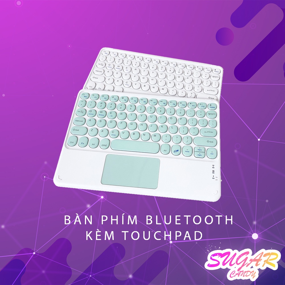 Bàn phím Bluetooth kèm bàn di chuột Touchpad cho máy tính bảng, điện thoại, laptop