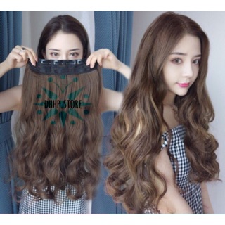 Tóc Giả Kẹp Xoăn 6 Phím( Loại mỏng)
