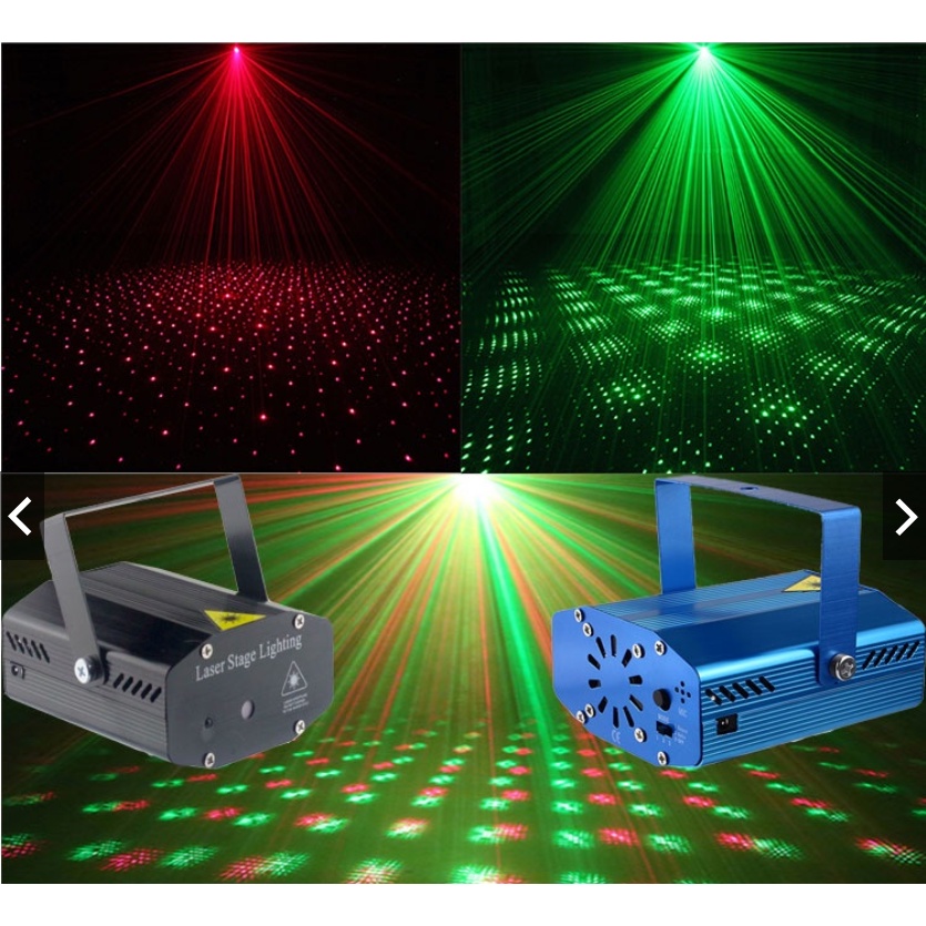 Đèn Laser Mini Sân Khấu, Vũ Trường, Trang Trí Phòng Karaoke Cảm Biến Theo Nhạc