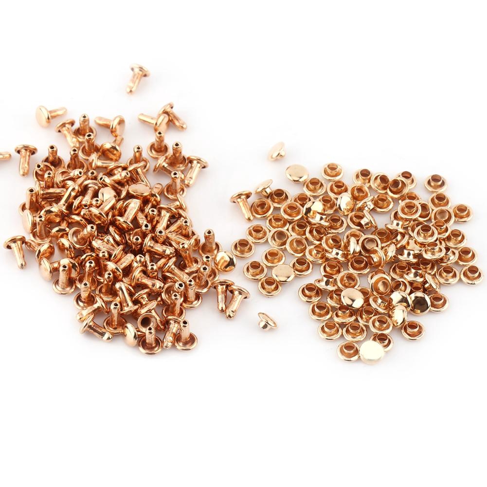 Set 100 đinh tán kim loại hình nón đóng đồ da