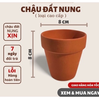 [SALE - chỉ 100k] 10 chậu đất nung side 8,5*8