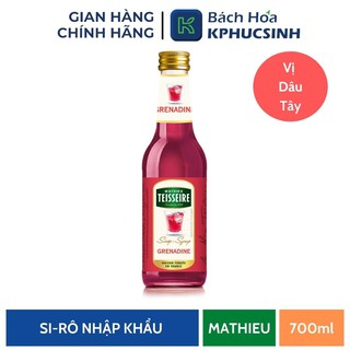 Si-rô dâu tây hiệu Mathieu Teisseire KPHUCSINH - Hàng Chính Hãng