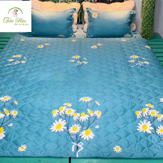 Chăn hè trần bông cotton poly 3 lớp,Chăn mùa hè nhiều mẫu kích thước 1,75m x2m hàng loại 1