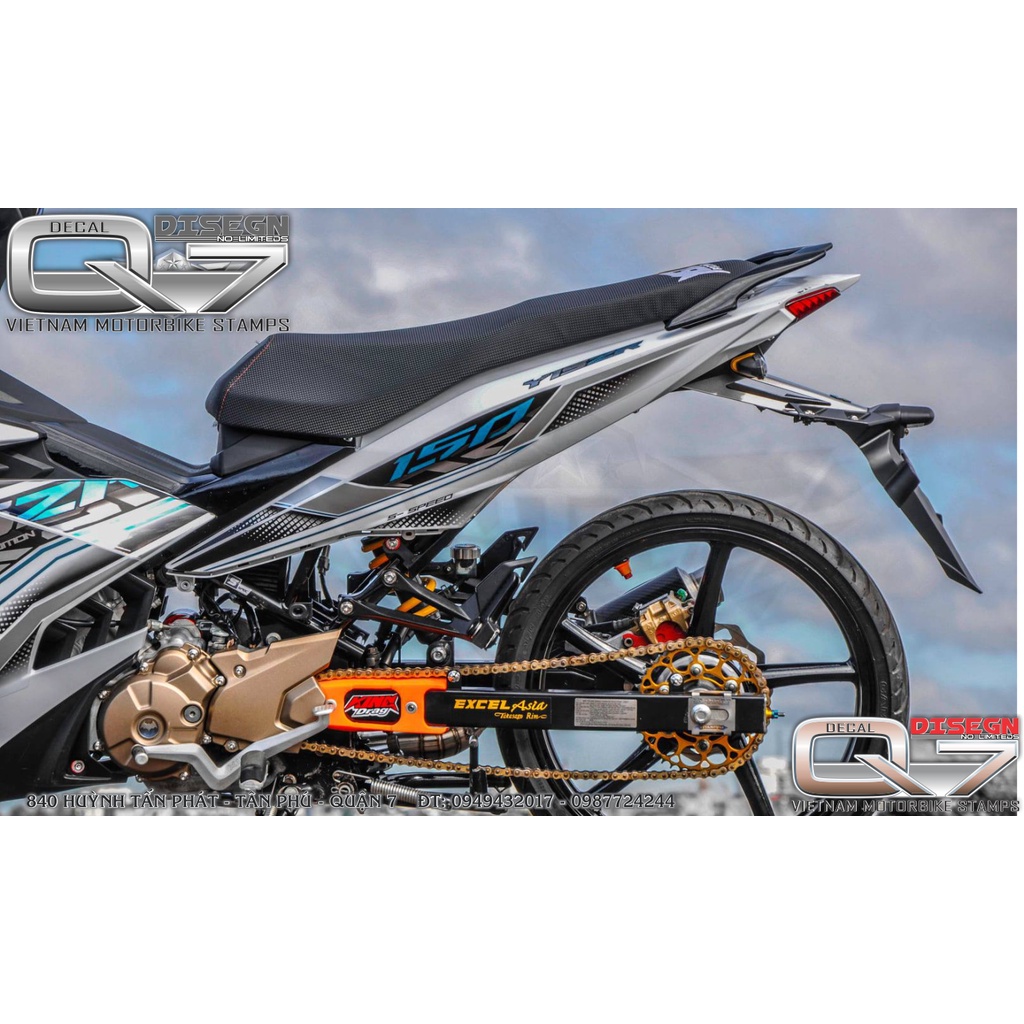 Tem Rời EXCITER 150 Y15ZR XE TRẮNG