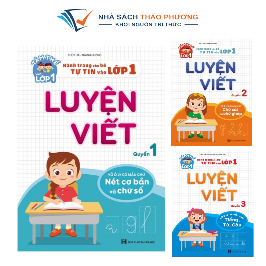 Sách - Luyện viết (Bộ 3 quyển lẻ) - Hành trang cho bé tự tin vào lớp 1