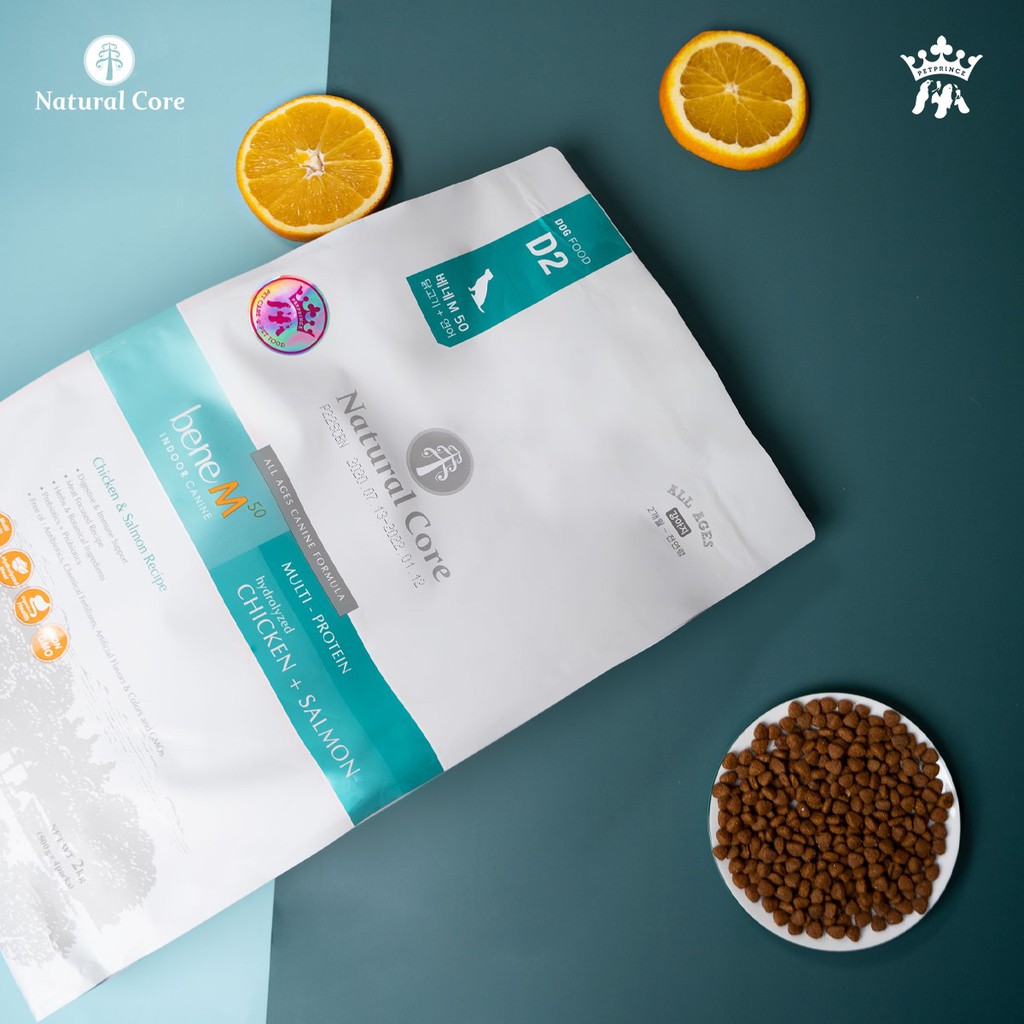 Hạt Natural Core Bene M50 chó chó vị Gà và Cá hồi 400g