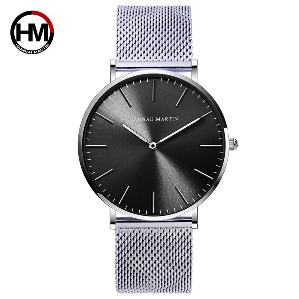 Women Men Casual Business Watch Waterproof Alloy Strap Watches