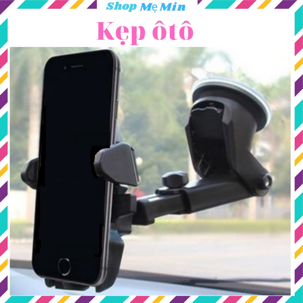 Kẹp điện thoại xe hơi ô tô đa năng xoay 360 độ, cổ dài ,có miếng hút tiện lợi