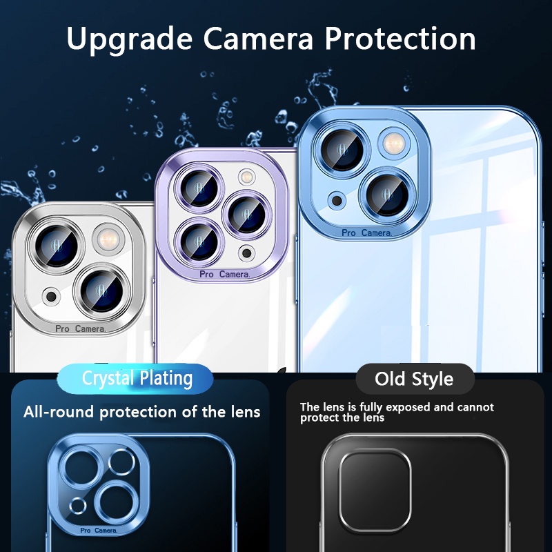 Ốp Điện Thoại Trong Suốt Viền Vuông Sang Trọng Cho IPhone 11 Pro X XR XS Max IPhone 11