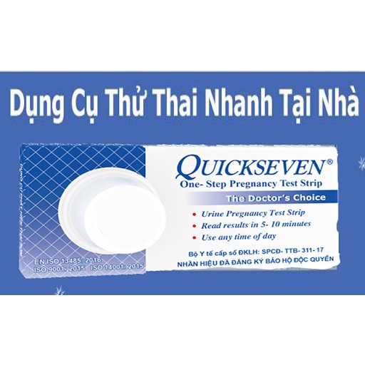 Que thử thai Quickseven - test thai nhanh, Giao hàng kín đáo, luôn che tên  Tanaphar - Trung Đông Pharmacy