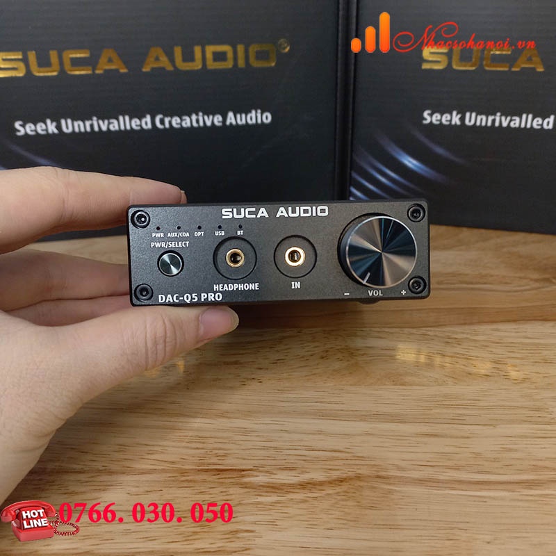 BỘ GIẢI MÃ DAC SUCA-AUDIO Q5PRO HÀNG CHÍNH HÃNG 32BIT/BLUETOOTH 5.0