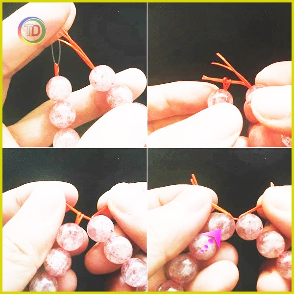 Dây xâu vòng chun co giãn cuộn 50 mét xâu vòng phong thủy, vòng handmade đủ màu mềm bền đẹp Tặng kim xâu - TD Store