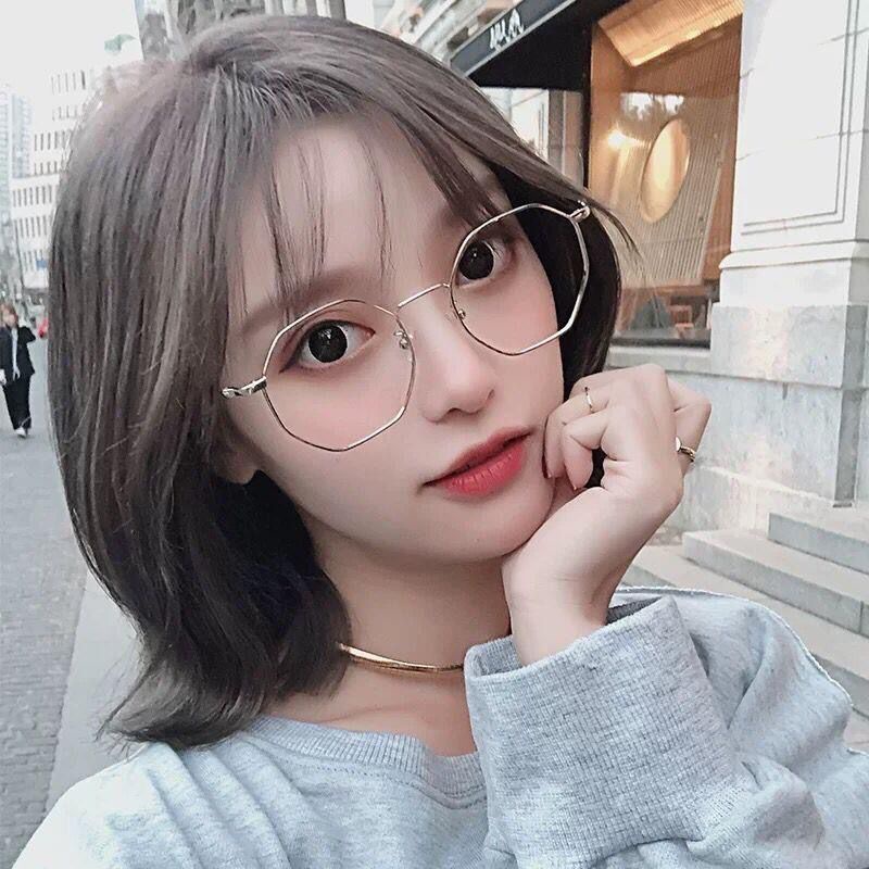 Mắt Kính Gọng Tròn Bằng Kim Loại Chống Ánh Sáng Xanh Phong Cách Cổ Điển Thời Trang Cho Nam Và Nữ